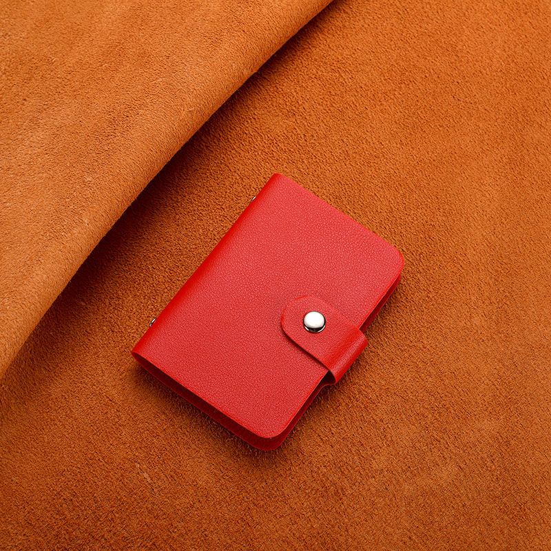 クロスボーダー起爆純色高颜値オルガンカードバッグ小型男性カードバッグ小銭入れ一体証明書収納