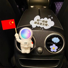 Astronaut Car Air Freshener Cartoon Car Hongqi Shelf Ornament Air Vent Air Freshener Car Interior Decoration High-End Perfume Wholesale