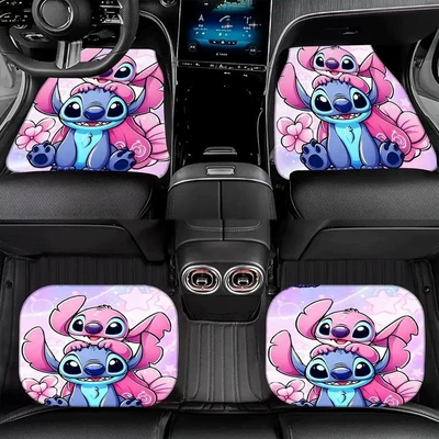 Printed Car Floor Mats, Stain-Resistant, Water-Absorbent | Universal Foot Pad - s61