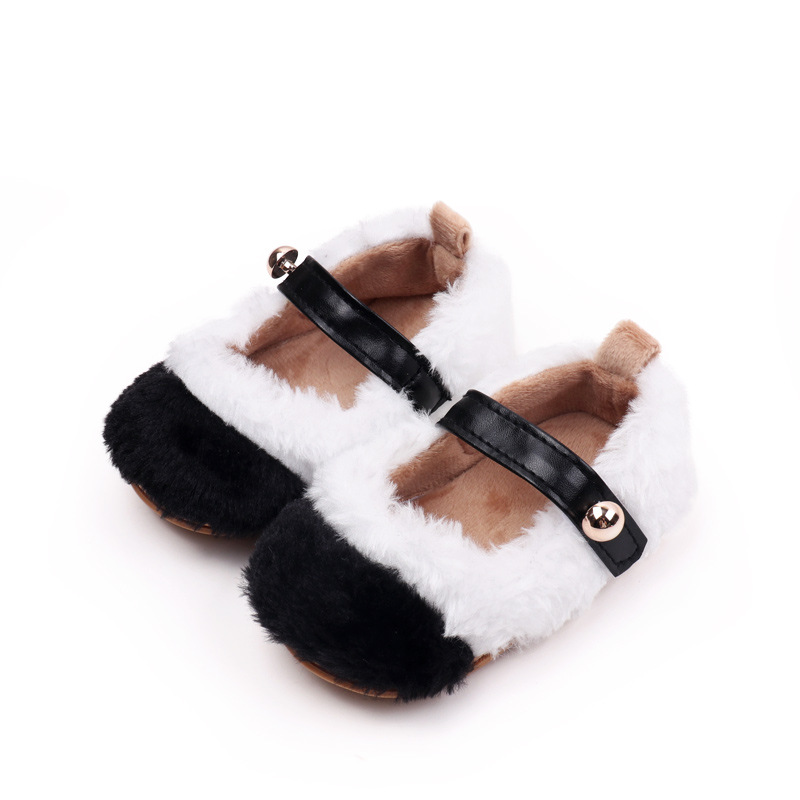 New Spring and Autumn Elastic Band Hair Color blocked Soft Rubber Bottom Sneakers Baby Shoes 0-12 Months_voghion.com