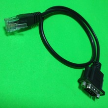 RJ45 TO RS232带前螺母网线转串口线DB9/COM口线路由器交换机线