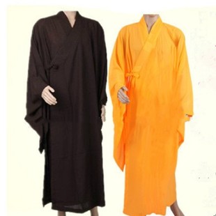 Taiwanese Buddhist Layperson Robes for Men and Women, Summer Opaque Long Gowns, Classic Religious Style