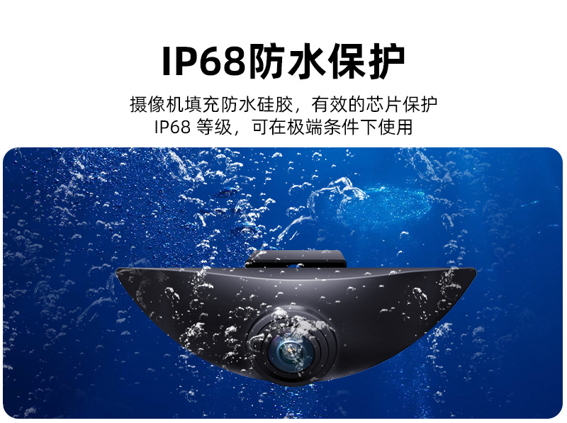 Suitable for Nissan Universal Front View Fisheye High-Definition Night Vision Camera Car Image Ahd1080P