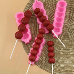 Candy Cane Shaped Silicone Mold DIY Cake Decoration Handmade Mold Chocolate Fondant Baking Dessert Tool