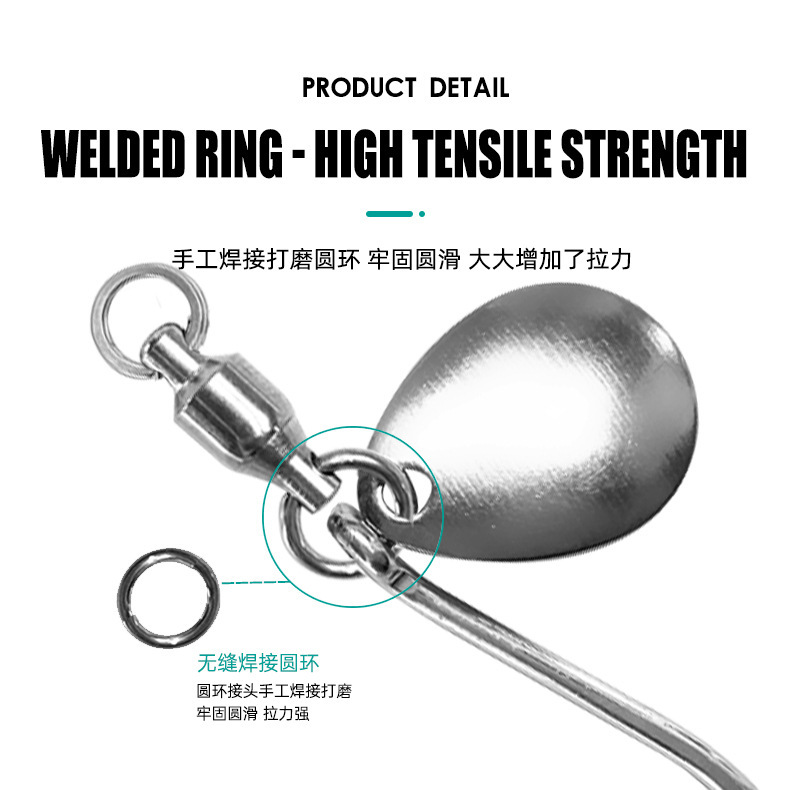 路亚饵海钓岸投小胖子铁板带旋转亮片单钩铅鱼假饵鲅鱼马鲛刀鱼饵|undefined
