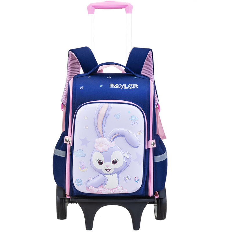 Nuevo dibujo animado 3D tirón bolsas escolares para estudiantes de primaria 1 - 2 - 5 grados desmontables mochila de gran capacidad para niños