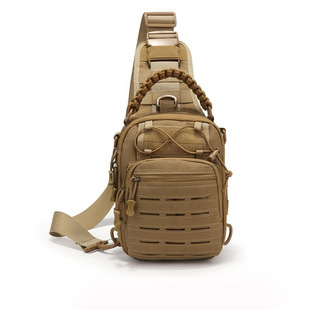 Explosive Outdoor Tactical Chest Bag Multifunctional Waterproof Camping Chest Bag Men's and Women's Shoulder Bag Crossbody Bag Mountain Climbing Fishing Bag
