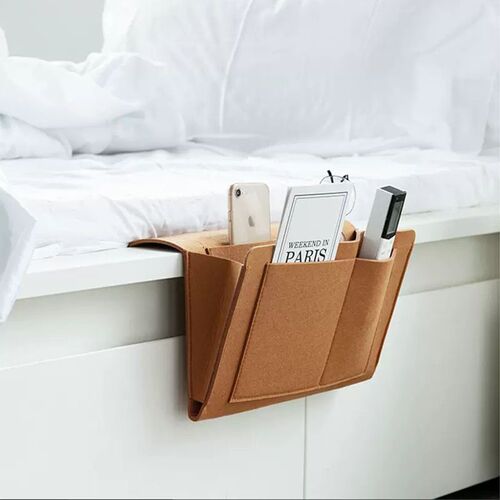 Bedside storage basket hanging basket bed storage basket wall-mounted dormitory hanging storage basket for students under the bed storage basket on the wall