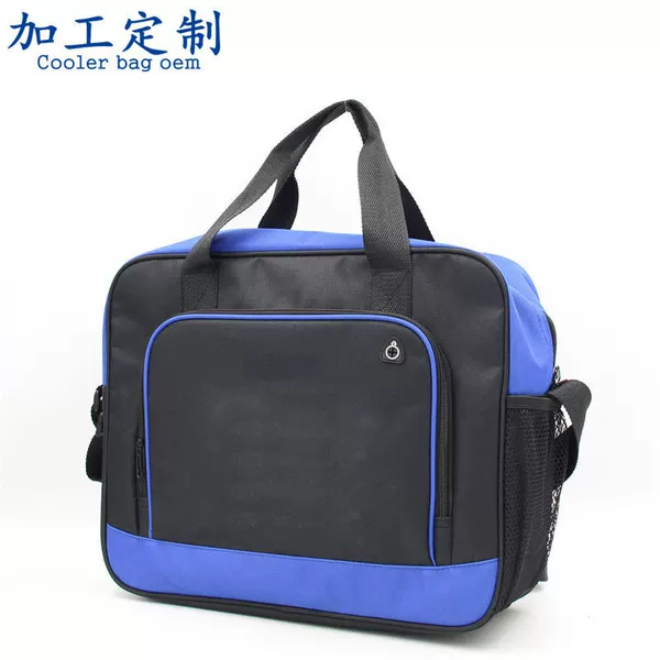 Factory processing advertising shoulder briefcase foreign trade shoulder computer bag crossbody computer bag blue computer backpack