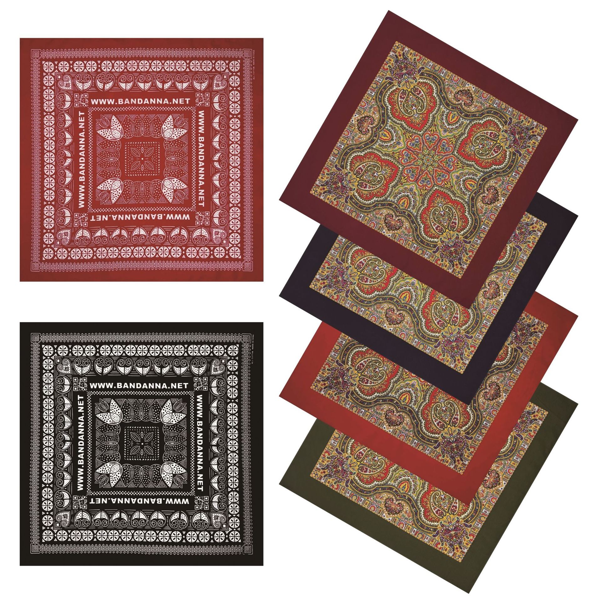 70x 70 Large BANDANNA Cotton Palace Flower Square Scarf Outdoor Casual Hip Hop Street Dance Riding Decorative Headscarf