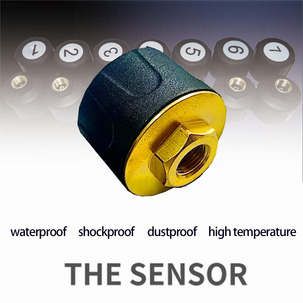 Truck Large-Screen Tire Pressure Monitor Tpms 14-Wheel 16-Wheel 18-Wheel 20-Wheel 22-Wheel External Tire Monitoring System