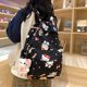 Printed graffiti student women's backpack waterproof backpack Sanrio KT cat niche all-match schoolbag Korean girl
