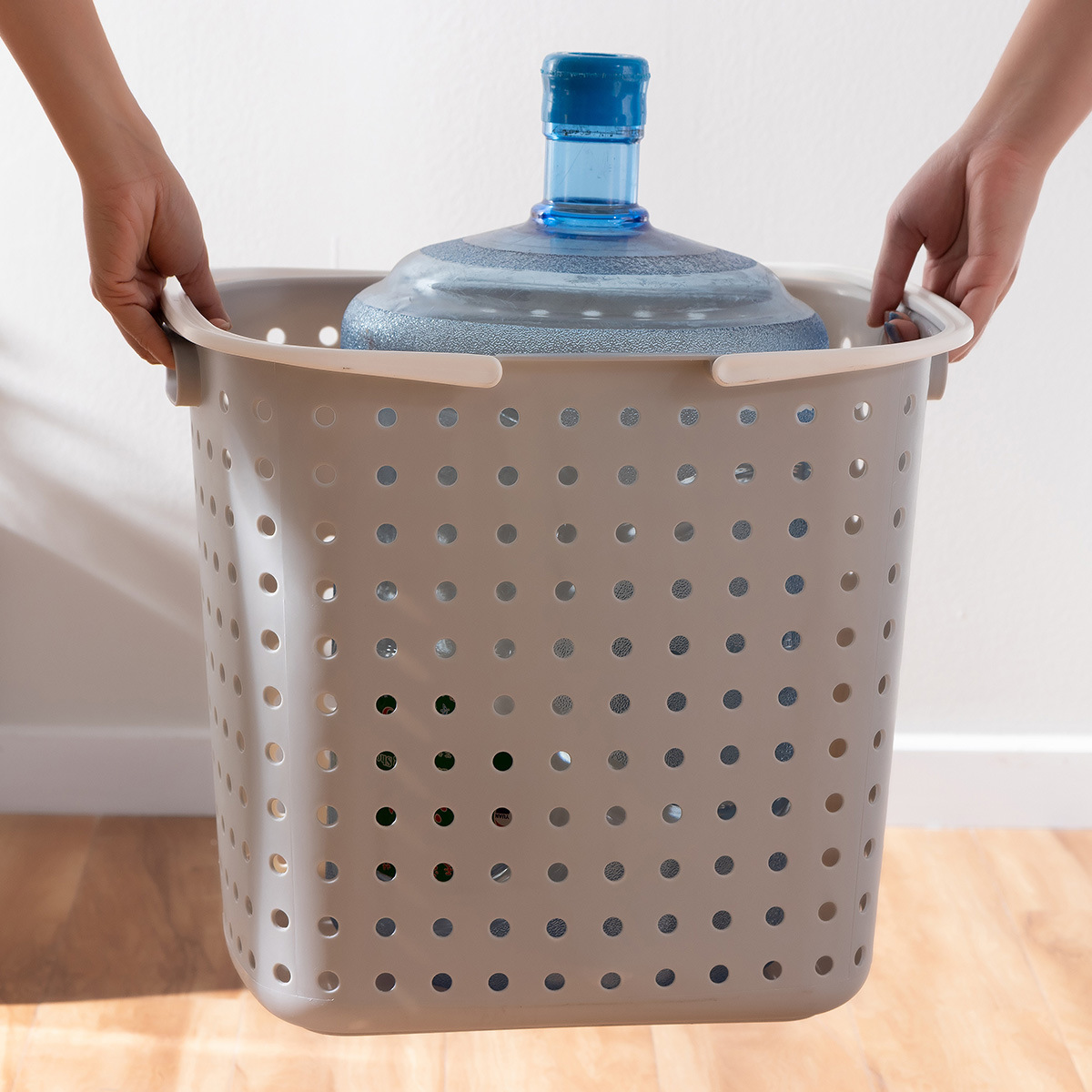 Ou runzhe baño canasta de lavandería portátil grande hogar Baño dormitorio lavandería canasta de almacenamiento cesta de lavandería de plástico