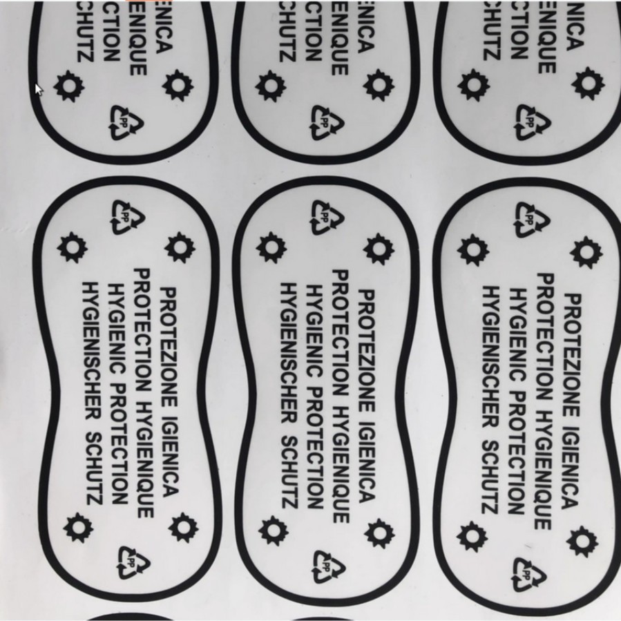 泳衣内裤浪底贴不干胶贴纸透明PET标签logo防水商标泳装泳裤档底