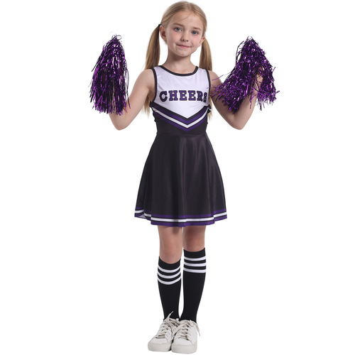 Children's cheerleading costumes, kindergarten baby girl cheerleading costumes, stage performance school cheerleading costumes