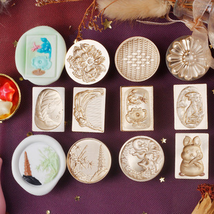 Fire paint seal relief fire paint seal single head multi-layer three-dimensional seal envelope seal brand
