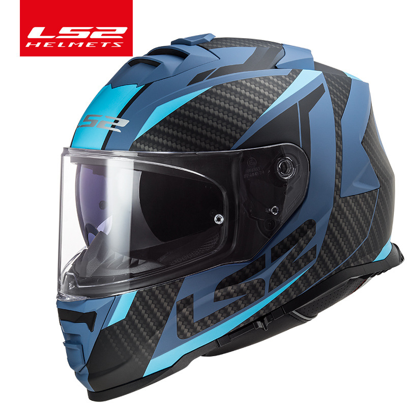 LS2 casco de la motocicleta anti-niebla casco completo hombres y mujeres doble lente motocicleta corriendo casco 3C certificación Four Seasons universal FF800