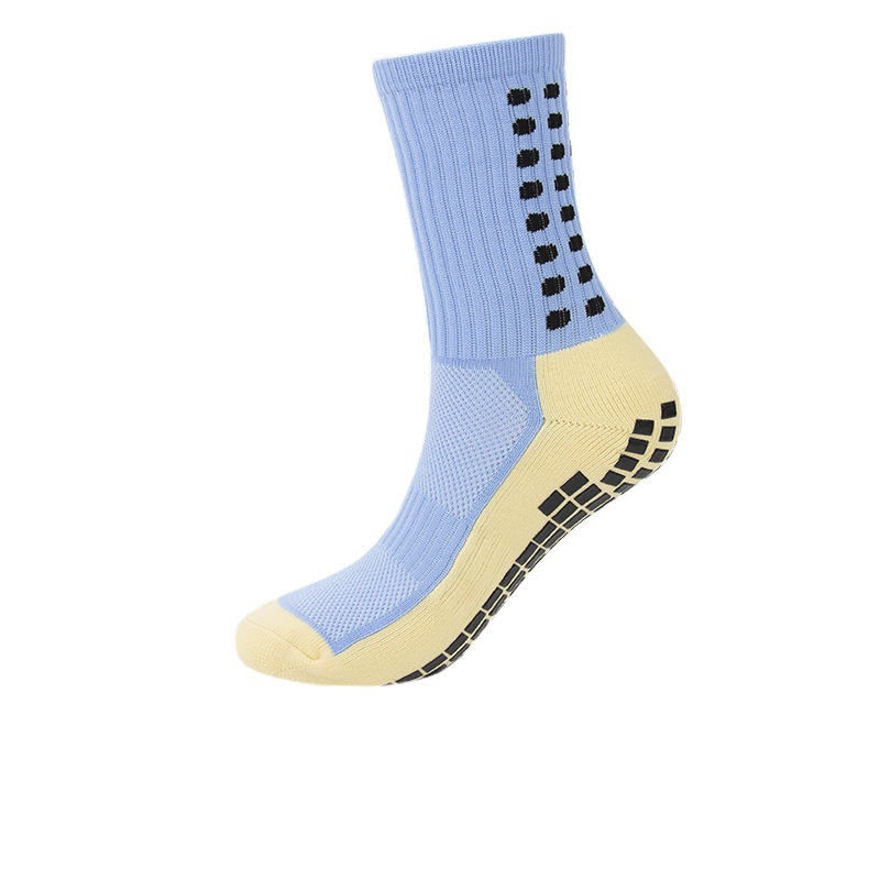 Calcetines de fútbol para hombres y mujeres que dispensan Calcetines antideslizantes de media pantorrilla FONDO DE toalla transfronterizo Amazon corriendo calcetines deportivos