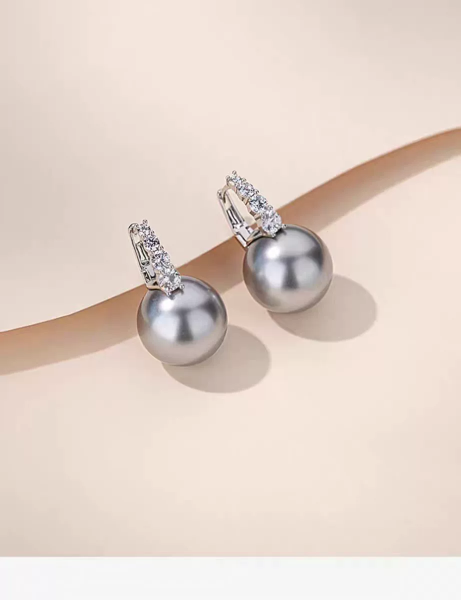 Серебряная игла, модные универсальные серьги из жемчуга, серебро 925 пробы, легкий люксовый стиль, качественный стиль, французский стиль
