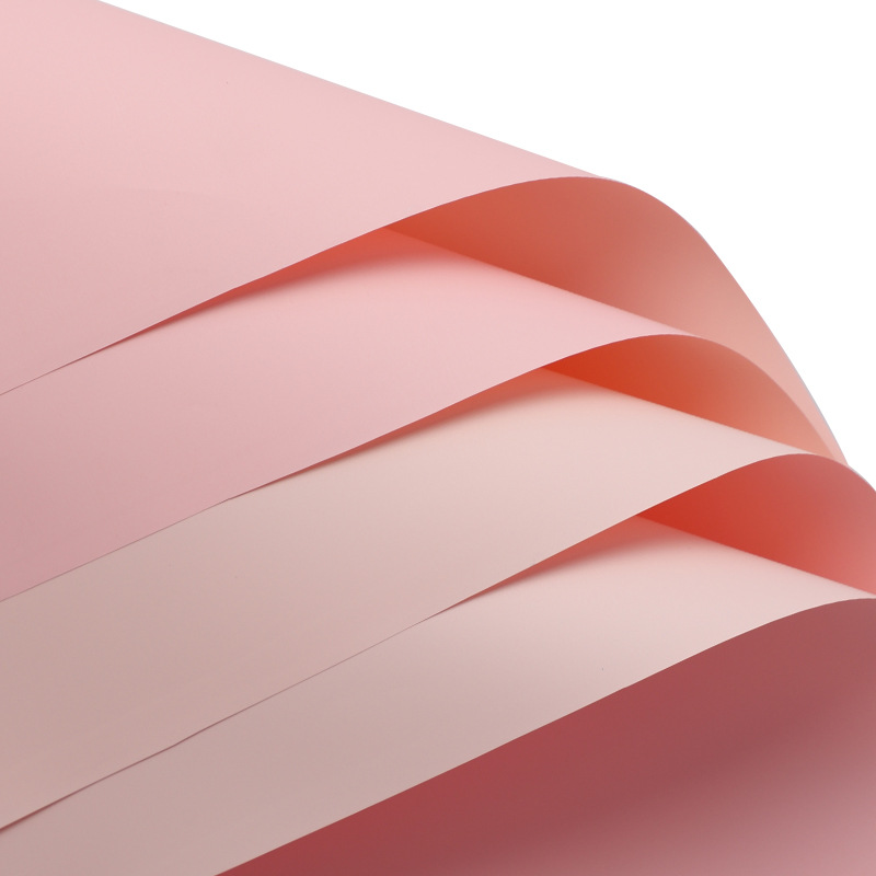 Siete colores cordier de dos colores papel de color sólido papel de oro de papel de oro lipa ramo de flores impermeable papel de envoltura de flores materiales de flores papel de embalaje de flores