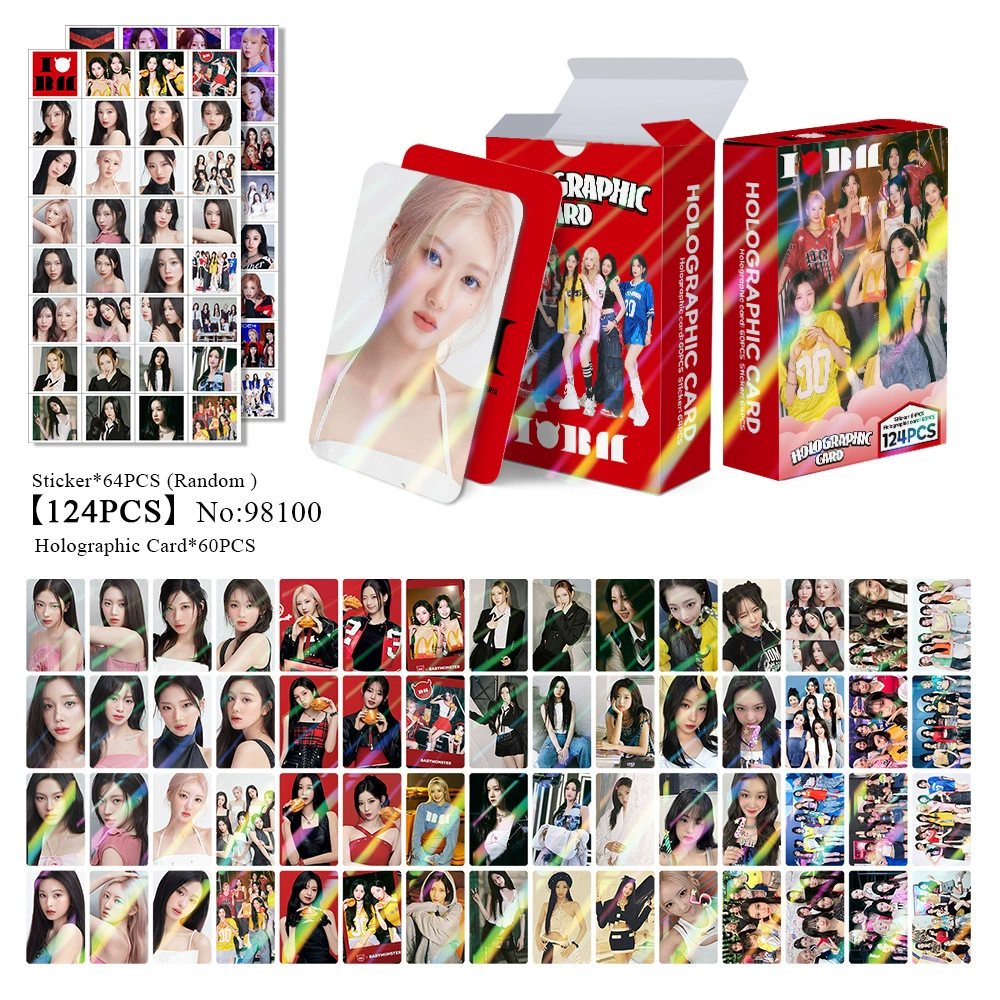 New Model Exclusively for Foreign Trade: 124 Holographic Cards, Total Chain Gidle Str Bptwice Celebrity Merchandise Lomo Small Cards