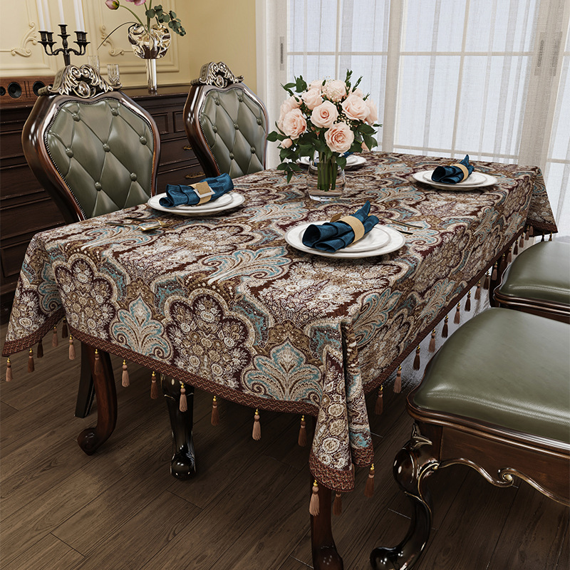 Furunde 자수-커피-식탁보