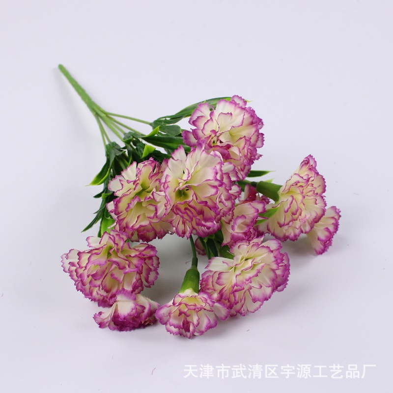 Venta directa de fábrica 11 Clavel artificial flor falsa Día DE LA Madre Día del Maestro regalo flor ingeniería fotografía decoración Flor de seda