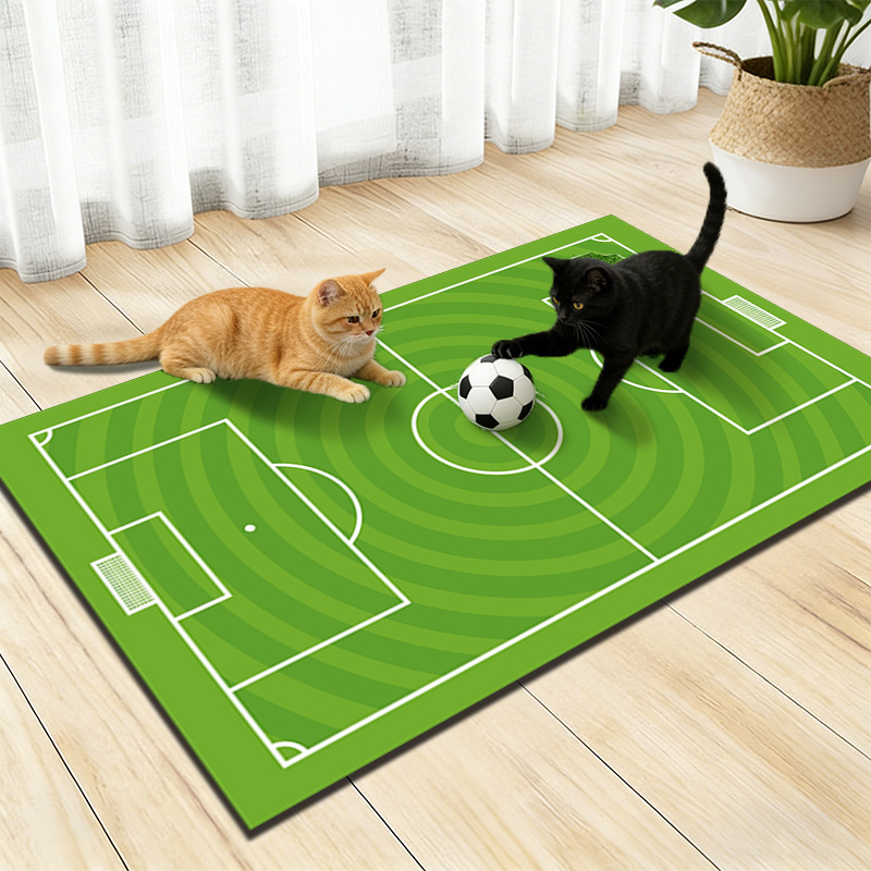 Transfronterizos TEMU camas de paja alga barro estera de campo de fútbol dormitorio para mascotas de juego estera de cabello resistente a la suciedad fácil de cuidar estera de pies