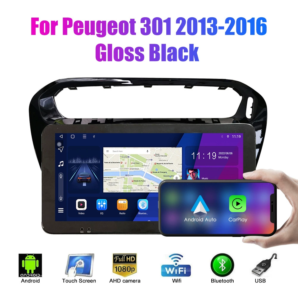 [Подходит для Peugeot 301 2013-2016 — автомобильный Android-навигатор GPS с камерой заднего вида, мультимедийный блок]