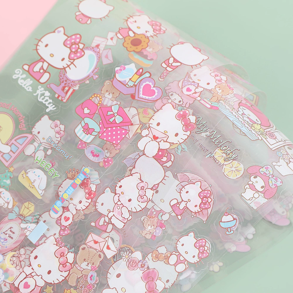 Sanrio, наклейки, милые мультяшные наклейки для детей, чехол для телефона, планировщик