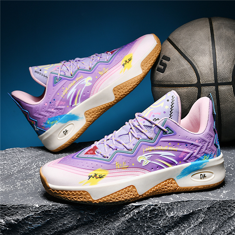 Owen Ii Basketball Shoes for Men, Elastic Surface, Caleb Comfortable Competition Boots, Indoor and Outdoor Sports Sneakers