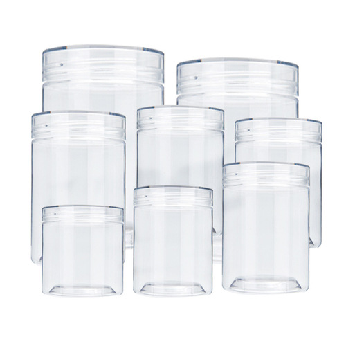 厂家供应65口径pet塑料罐杂粮收纳盒零食包装罐塑料瓶食品密封罐