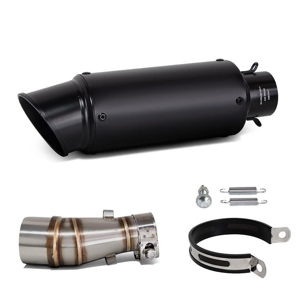 Suitable for Motorcycle Exhaust Pipe Modification Z250 Z300 Stainless Steel Middle Section Sc Barrel Tail Section 12-16 Years