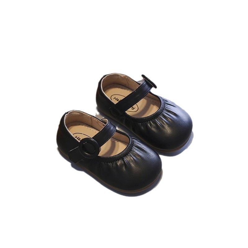 Zapatos de bebé niña estilo princesa, suela suave, calzado para niños pequeños de 0 a 3 años, calzado de moda para primavera y otoño._voghion.com