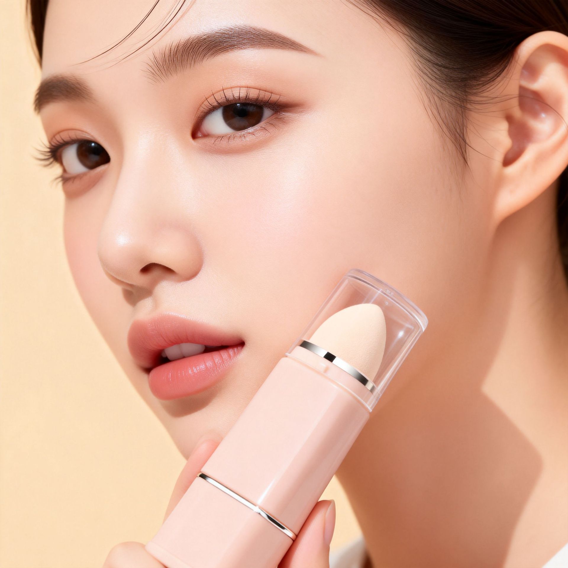 Juego de Brochas de Maquillaje Retráctil 8 en 1 de Fibra Artificial Retráctil y Portátil