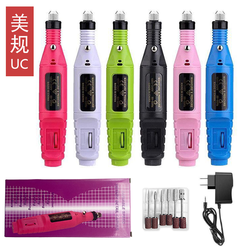 Lijadora de uñas tipo bolígrafo mini herramienta de uñas enchufable pulido de uñas fábrica de lijadora de uñas portátil al por mayor