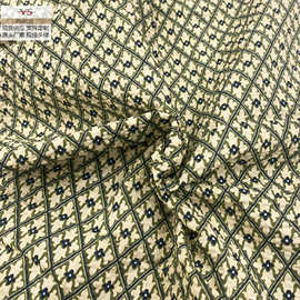 厂家直销 新款盐缩棉布面料雪纺印花布料连衣裙春夏服装面料