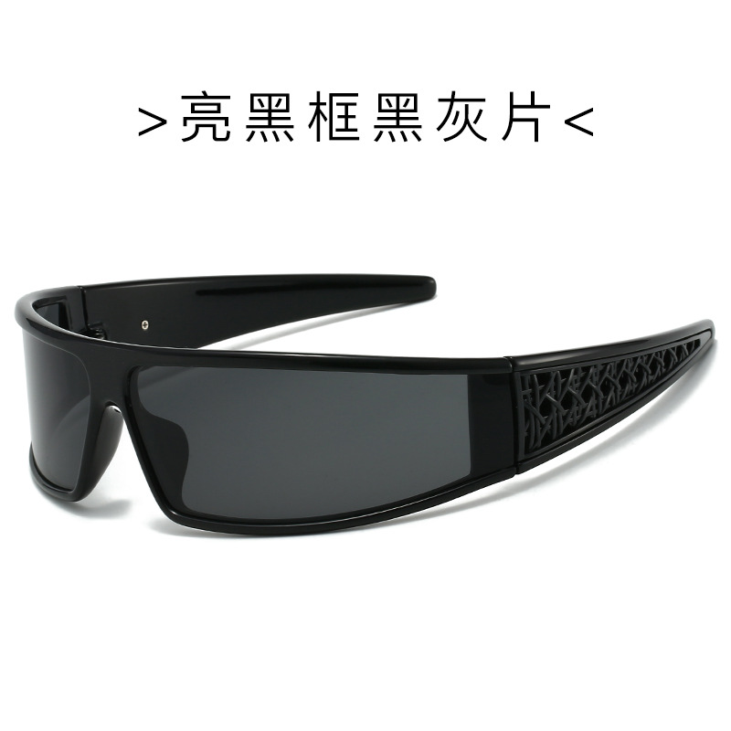 Gafas de sol con diadema de una pieza con sentido futurista anti-ultravioleta, celebridades de Internet, fotografía, ciclismo, gafas de sol deportivas, sentido avanzado