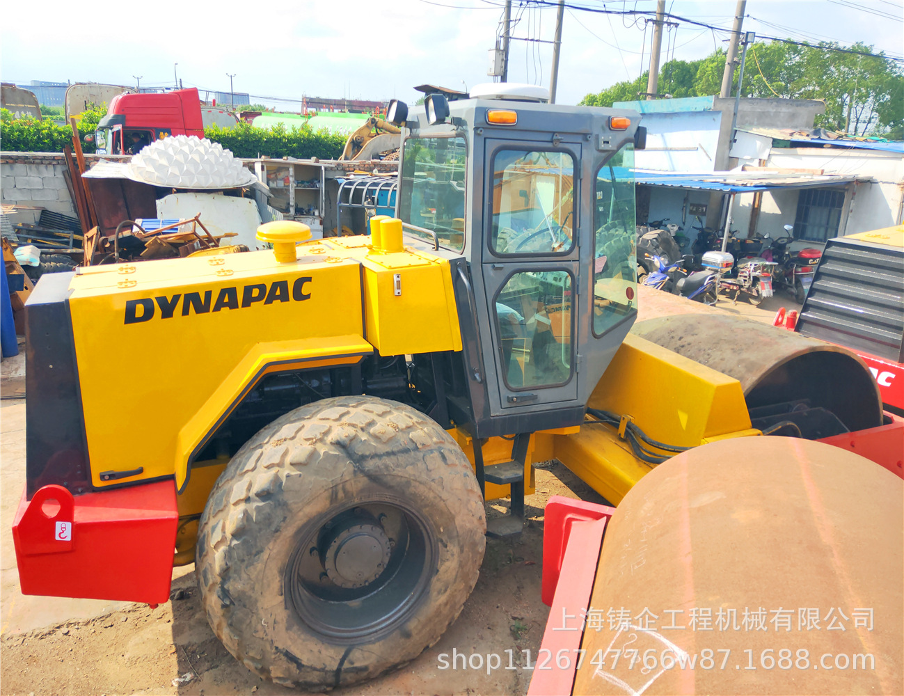 九成新戴纳派克压路机CA301D单钢轮15吨振动压路机