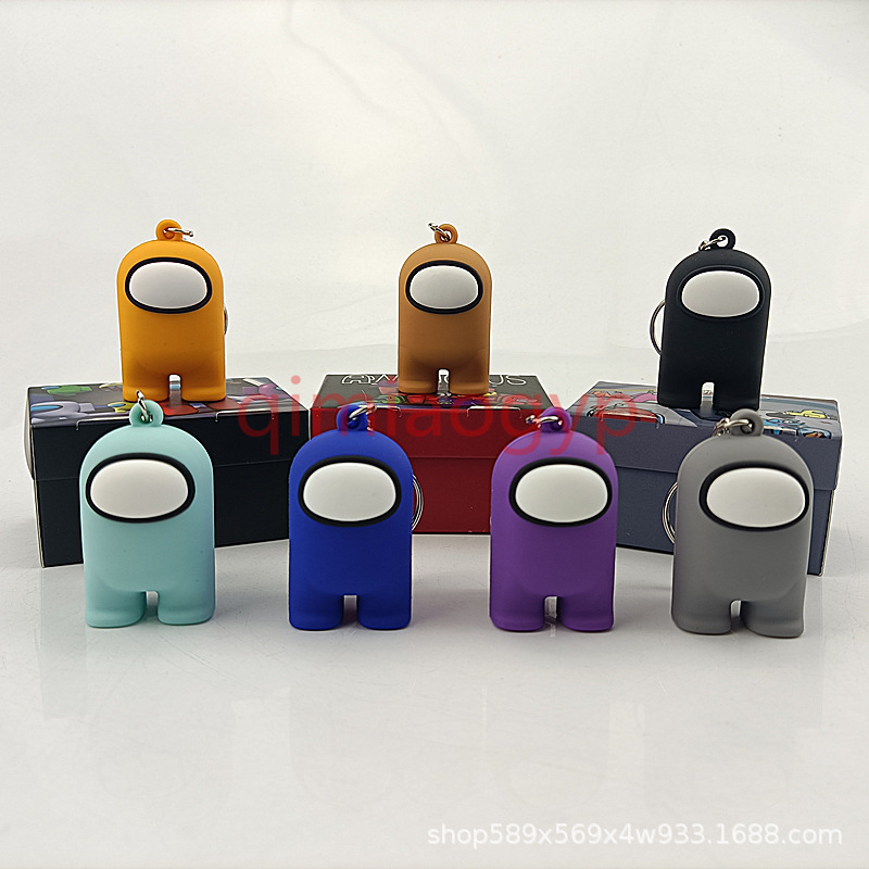 现货太空狼人杀动漫在我们之中实体公仔娃娃Among Us Plush钥匙扣