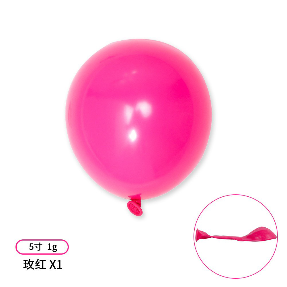 Round Matte 5-inch Rose Red 200/1 Pack