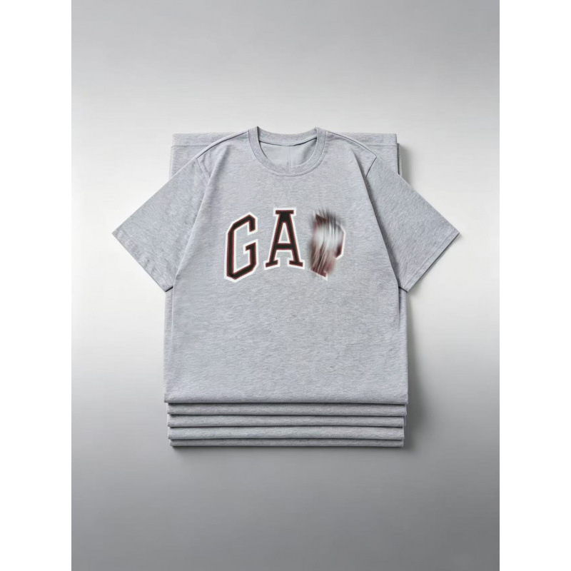 American Fashion Brand Gap Pure Cotton Men's Short-Sleeved T-Shirt with Phantom Logo Print, Unisex Casual Style, 230g Pure Cotton American Fashion Brand Gap Pure Cotton Men's Short-Sleeved T-Shirt with Phantom Logo Print, Unisex Casual Style, 230g Pure Cotton
