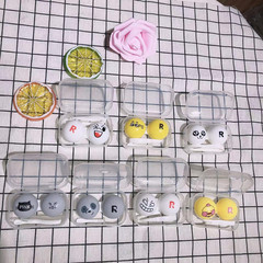New cartoon contact lens box companion wholesale box double box contact lens small box care box PP box