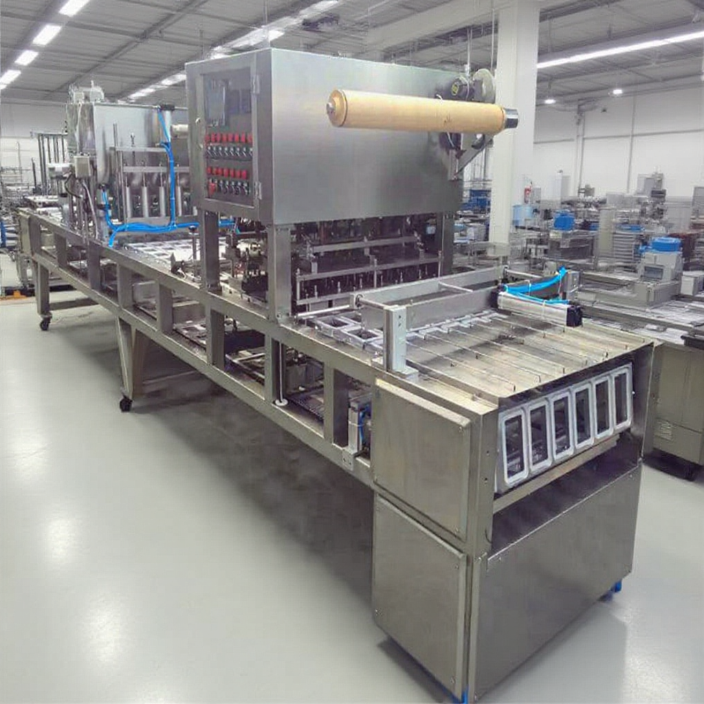 供应连续式盒装鸭血豆腐灌装封口机 内酯豆腐自动充填封盒机