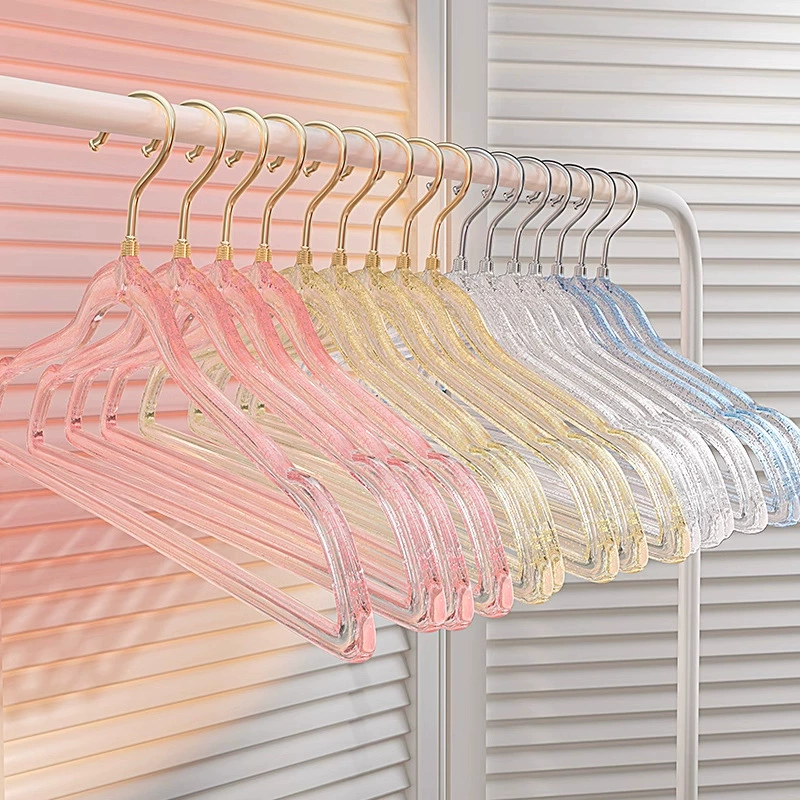 Легкий экстравагантный прозрачный вешалка Акриловая бытовая пластиковая сушилка нескользящая вешалка без следов вешалка для общежития