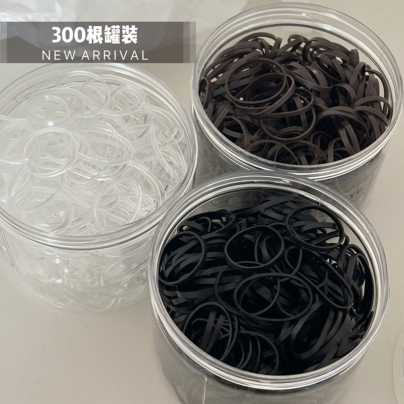 rubber band female hair tie black small rubber band disposable high elastic hair bands hair accessories hair rope durable hair band for children