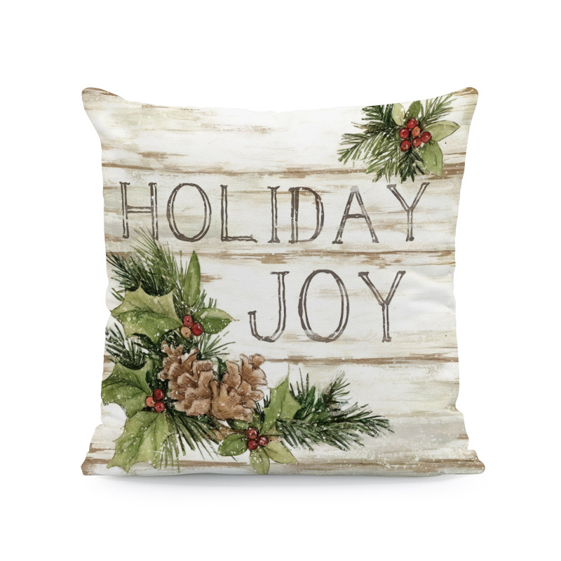 Venta caliente transfronteriza elementos de Navidad funda de almohada ambiente para el hogar sofá de decoración jardín patio festivo funda de cojín image 23