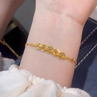 Coins, bracelet, necklace, light luxury style, high-quality style