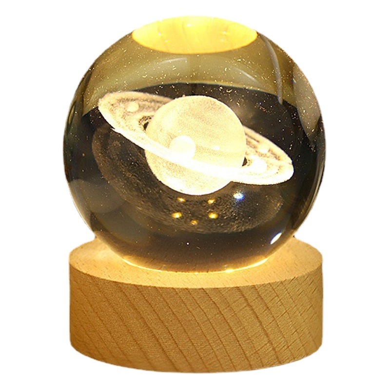 Nueva creativa lámpara luminosa decoración romántica cielo estrellado lámpara de cristal lámpara de noche cielo estrellado protección para los ojos luz de la noche