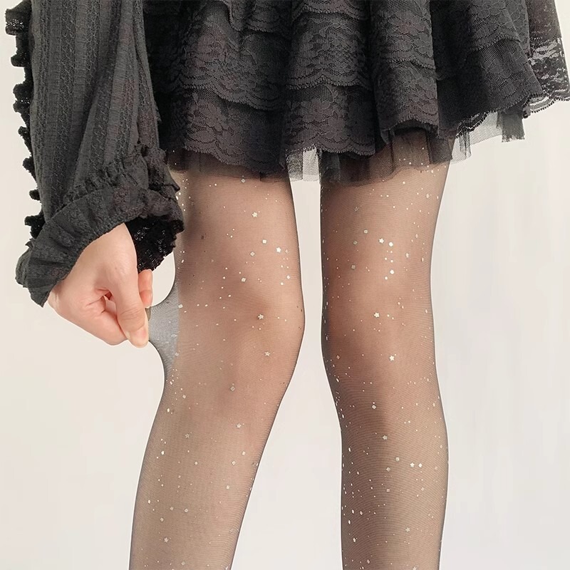 Bright Star River Stockings Flash Sequins New Style Stockings Women's Sexy Ultra-thin Anti-hook Silk Goddess Didi Trousers Stockings Bright Star River Stockings Flash Sequins New Style Stockings Women's Sexy Ultra-thin Anti-hook Silk Goddess Didi Trousers Stockings